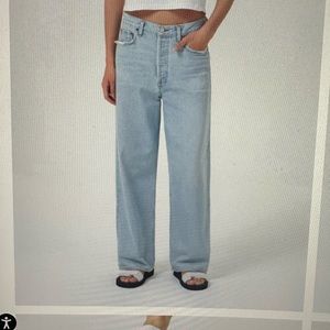 Agolde low slung baggy jean